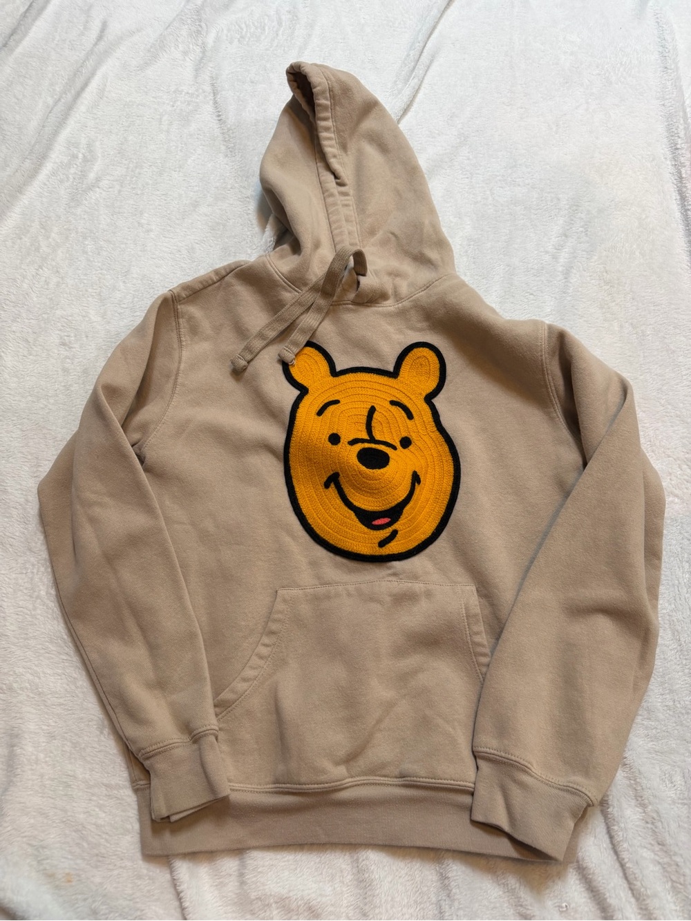 Disney Winnie the Pooh Beige Pullover Hoodie XS
